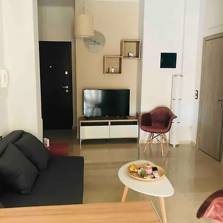 アパート Nea Chora Appartment, 2 Min From The Sea ハニア